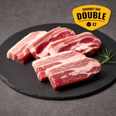두껍삼겹살더블팩(두껍삼겹살500g*2팩+3종시즈닝*1세트)
