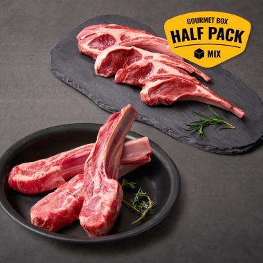 생갈비프렌치랙+숄더랙 반반세트(프렌치랙250g*2팩+숄더랙250g*2팩+3종시즈닝*2세트)